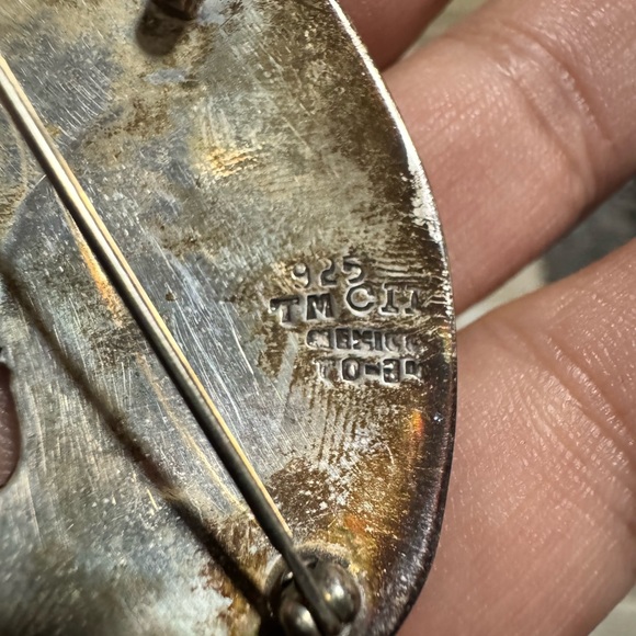 Vintage Taxco Mexican sterling silver cat brooch - Picture 6 of 9